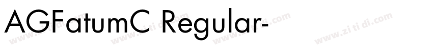 AGFatumC Regular字体转换
